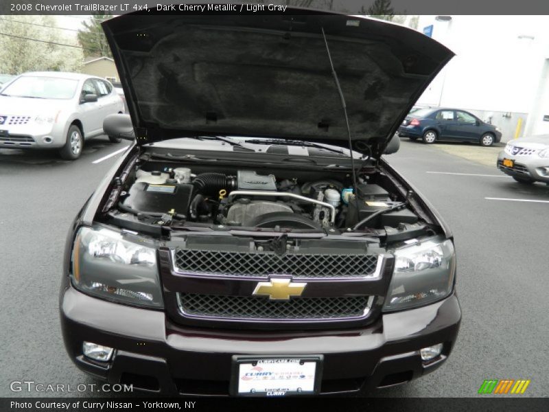 Dark Cherry Metallic / Light Gray 2008 Chevrolet TrailBlazer LT 4x4