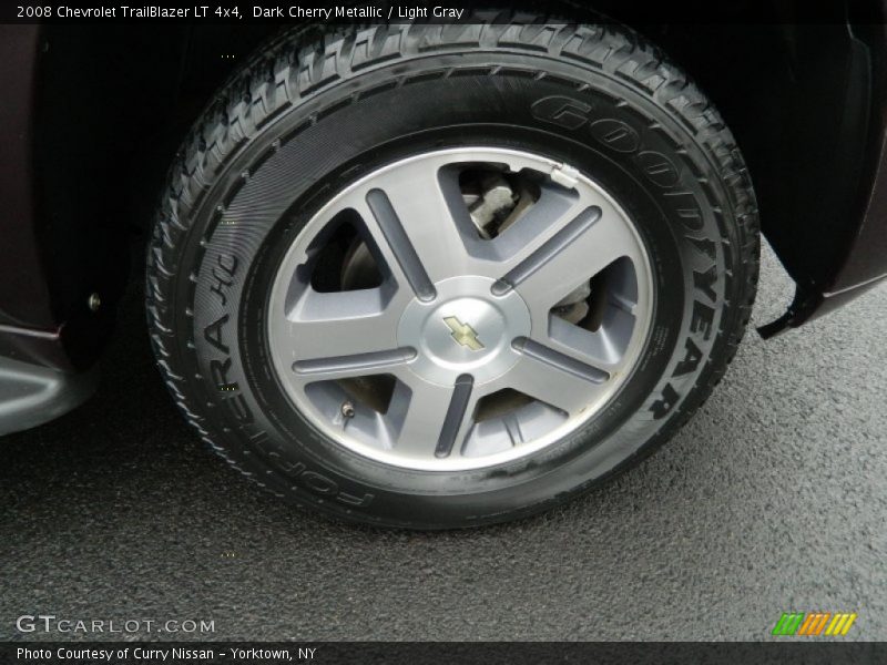 Dark Cherry Metallic / Light Gray 2008 Chevrolet TrailBlazer LT 4x4