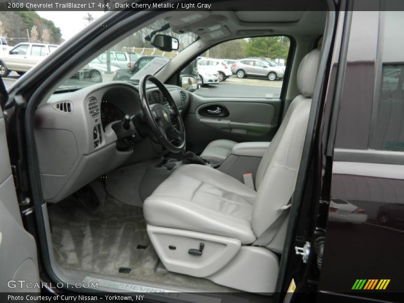 Dark Cherry Metallic / Light Gray 2008 Chevrolet TrailBlazer LT 4x4