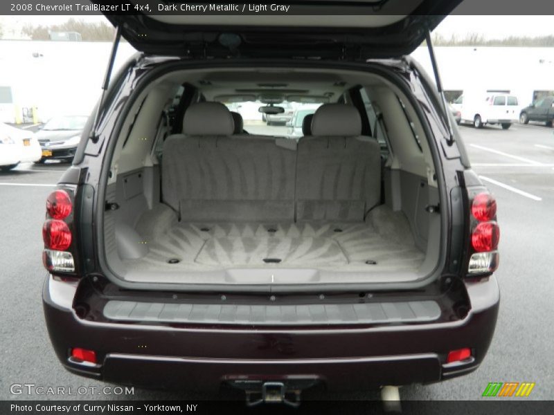 Dark Cherry Metallic / Light Gray 2008 Chevrolet TrailBlazer LT 4x4