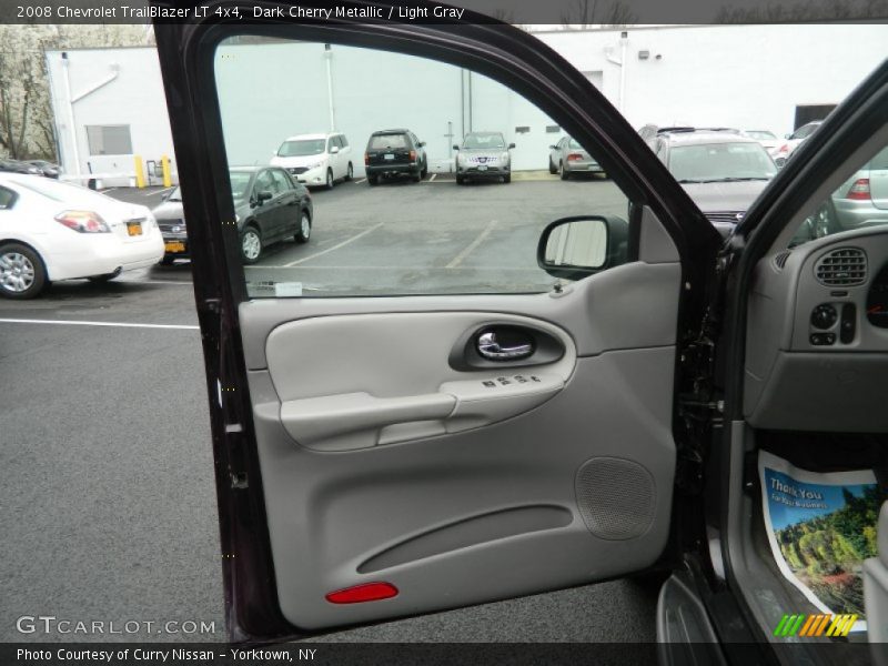 Dark Cherry Metallic / Light Gray 2008 Chevrolet TrailBlazer LT 4x4