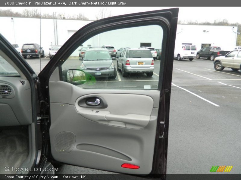 Dark Cherry Metallic / Light Gray 2008 Chevrolet TrailBlazer LT 4x4