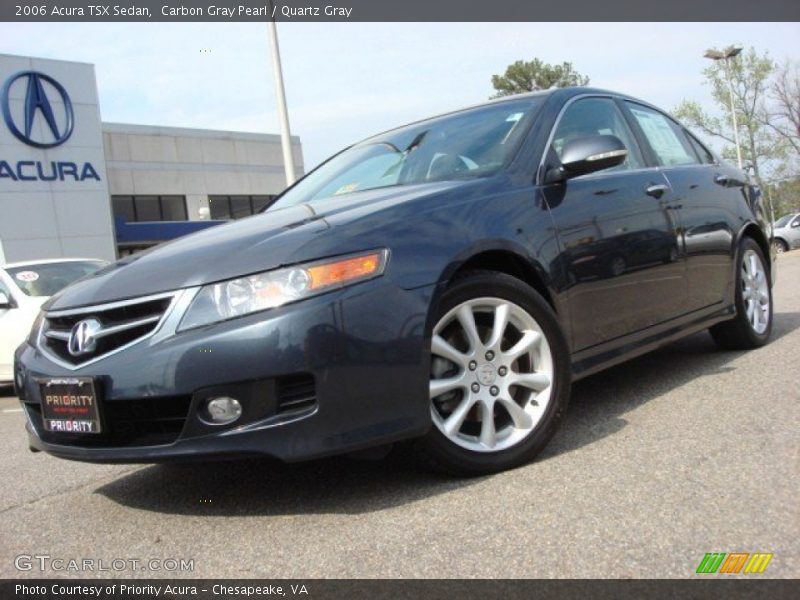 Carbon Gray Pearl / Quartz Gray 2006 Acura TSX Sedan