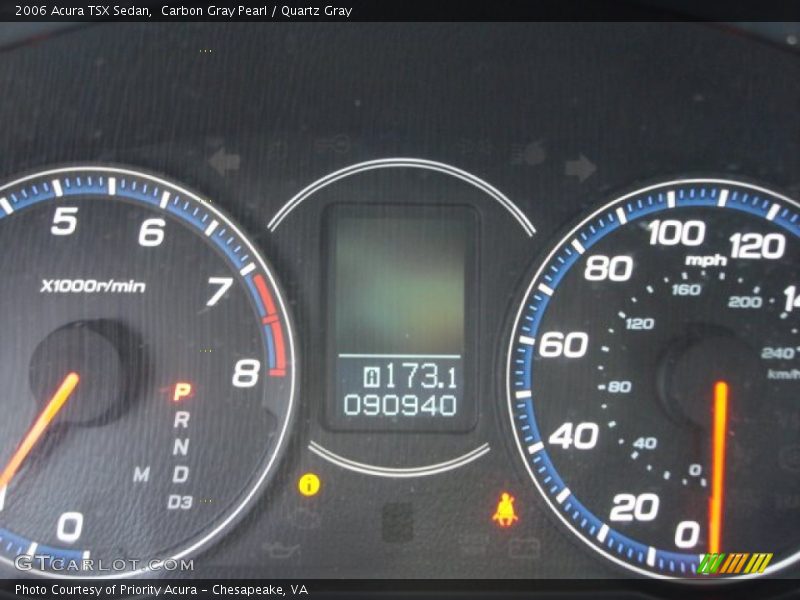 Carbon Gray Pearl / Quartz Gray 2006 Acura TSX Sedan