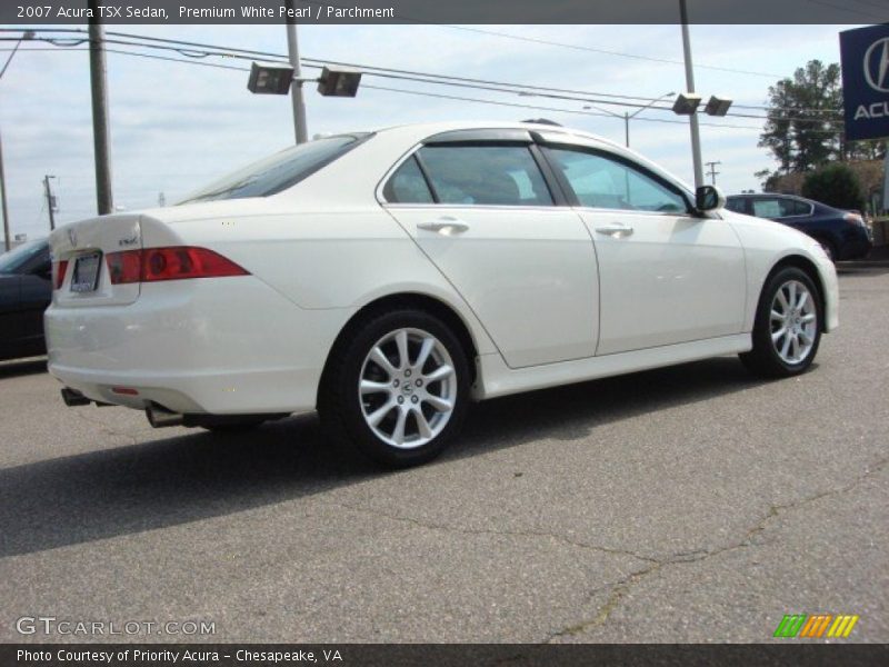 Premium White Pearl / Parchment 2007 Acura TSX Sedan
