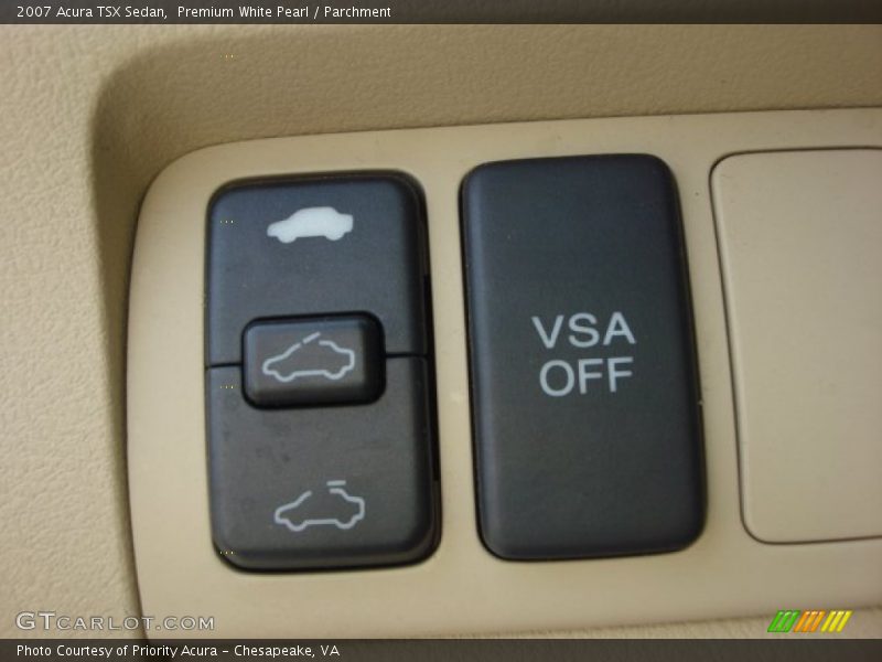 Premium White Pearl / Parchment 2007 Acura TSX Sedan