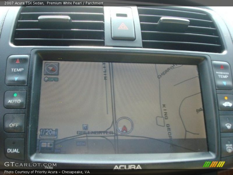 Navigation of 2007 TSX Sedan