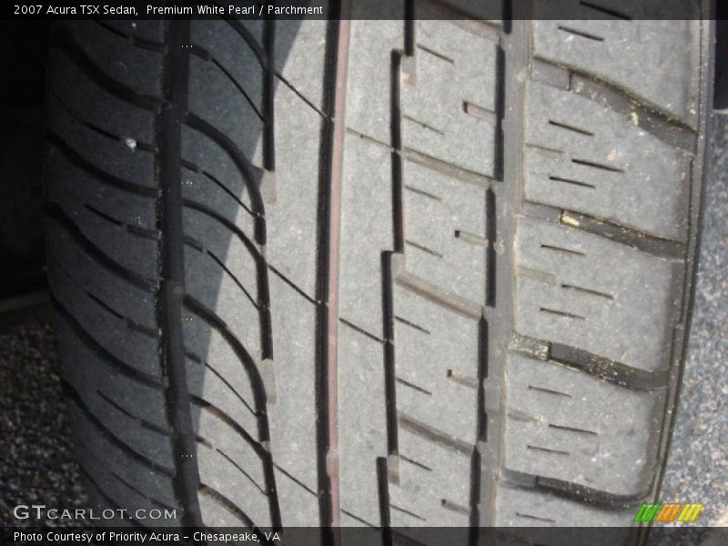 Premium White Pearl / Parchment 2007 Acura TSX Sedan