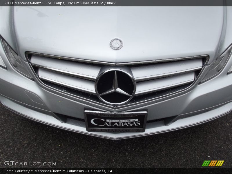 Iridium Silver Metallic / Black 2011 Mercedes-Benz E 350 Coupe