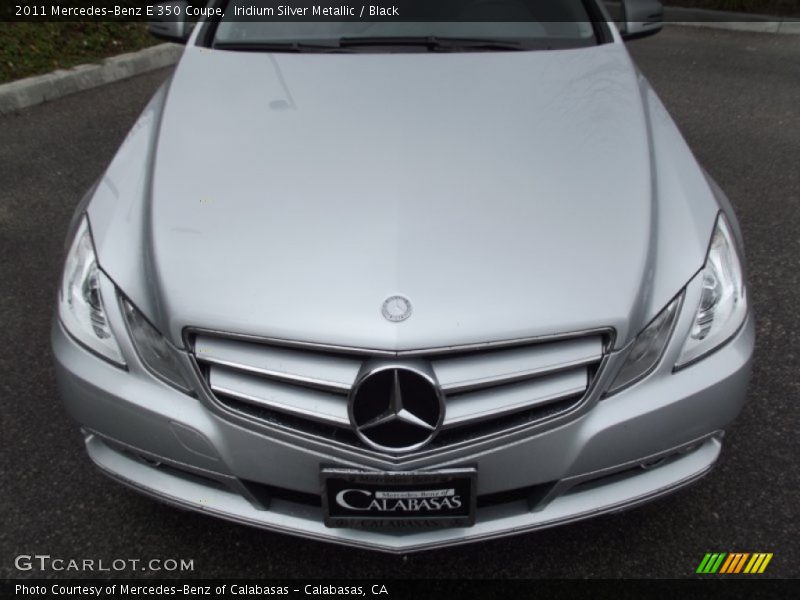 Iridium Silver Metallic / Black 2011 Mercedes-Benz E 350 Coupe