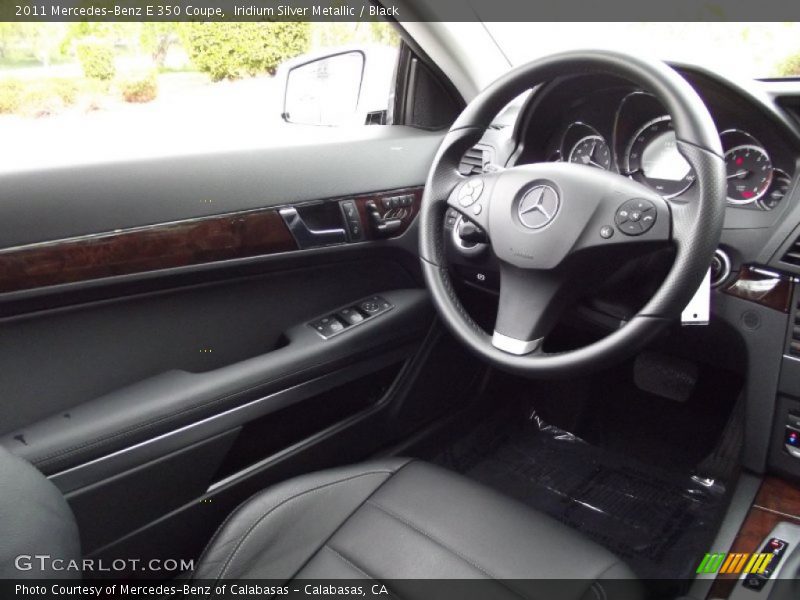 Iridium Silver Metallic / Black 2011 Mercedes-Benz E 350 Coupe
