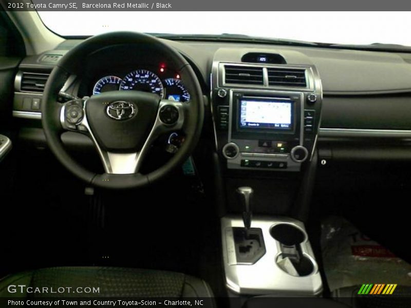 Barcelona Red Metallic / Black 2012 Toyota Camry SE
