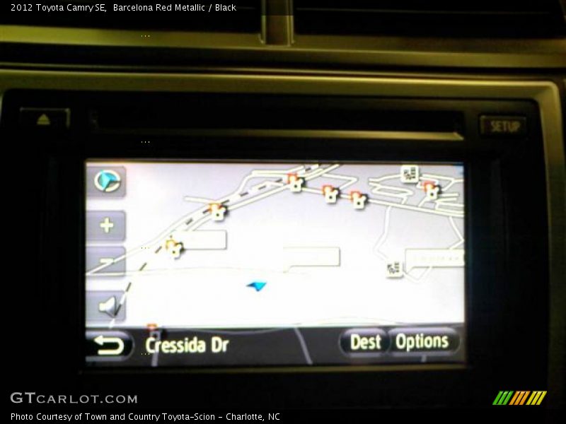 Barcelona Red Metallic / Black 2012 Toyota Camry SE