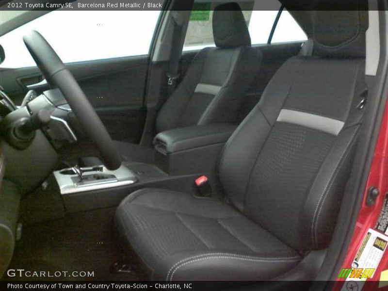 Barcelona Red Metallic / Black 2012 Toyota Camry SE