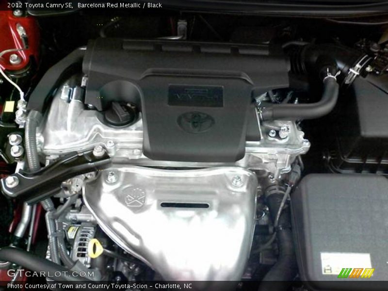 Barcelona Red Metallic / Black 2012 Toyota Camry SE