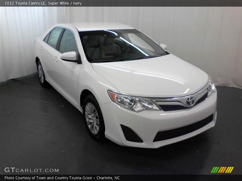 Super White / Ivory 2012 Toyota Camry LE