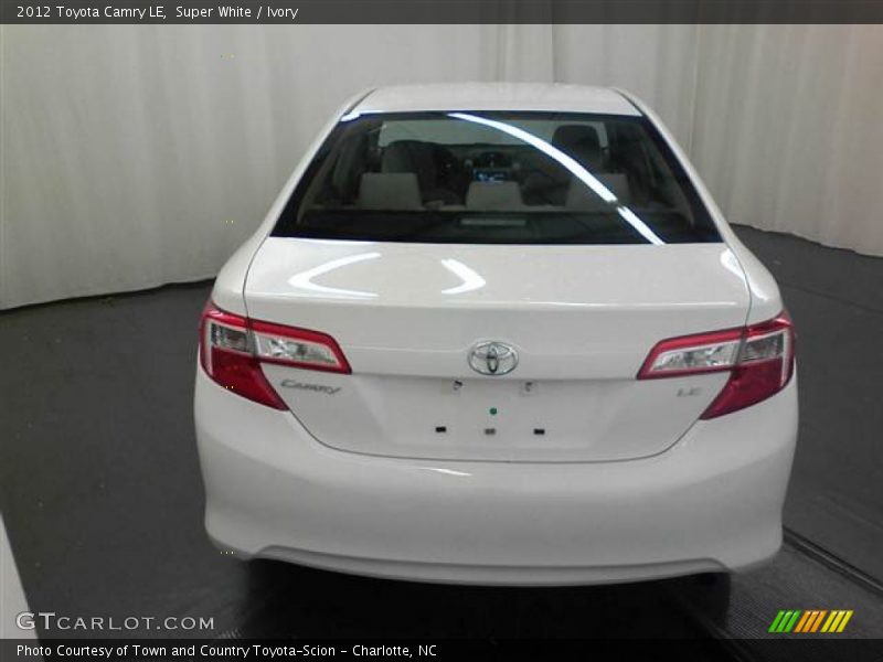 Super White / Ivory 2012 Toyota Camry LE