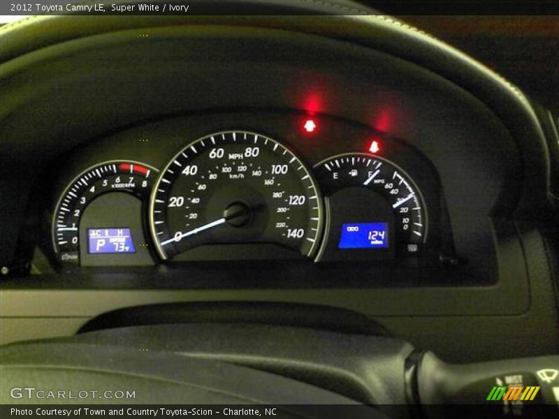Super White / Ivory 2012 Toyota Camry LE