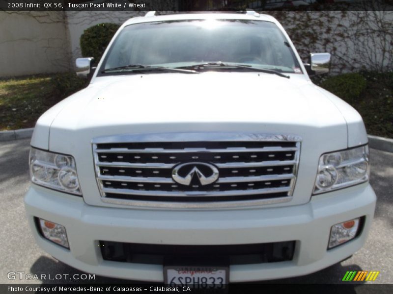 Tuscan Pearl White / Wheat 2008 Infiniti QX 56