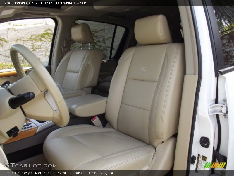 Tuscan Pearl White / Wheat 2008 Infiniti QX 56