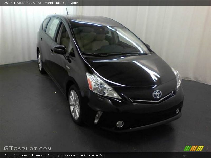 Black / Bisque 2012 Toyota Prius v Five Hybrid