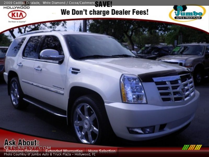 White Diamond / Cocoa/Cashmere 2009 Cadillac Escalade