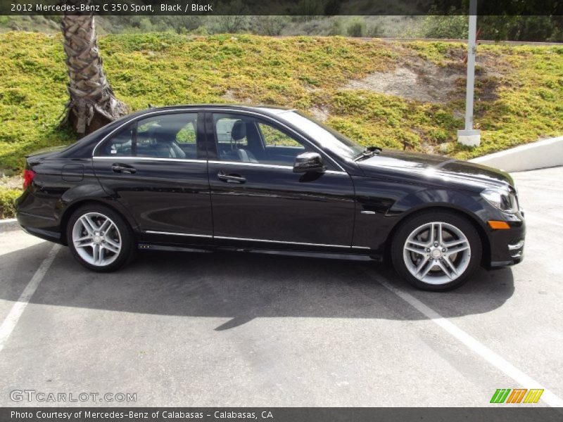 Black / Black 2012 Mercedes-Benz C 350 Sport