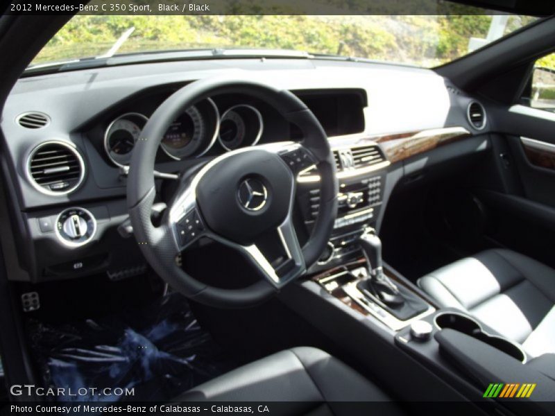 Black / Black 2012 Mercedes-Benz C 350 Sport