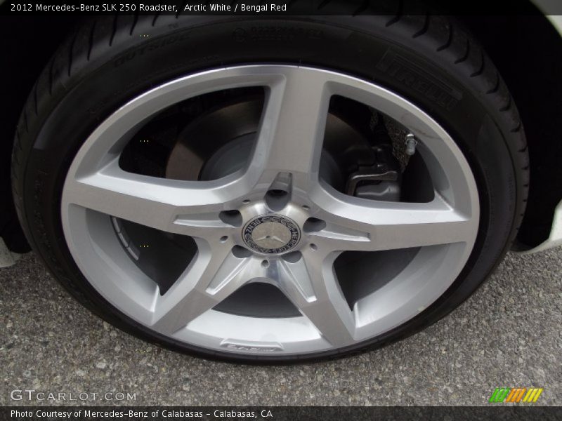 Arctic White / Bengal Red 2012 Mercedes-Benz SLK 250 Roadster