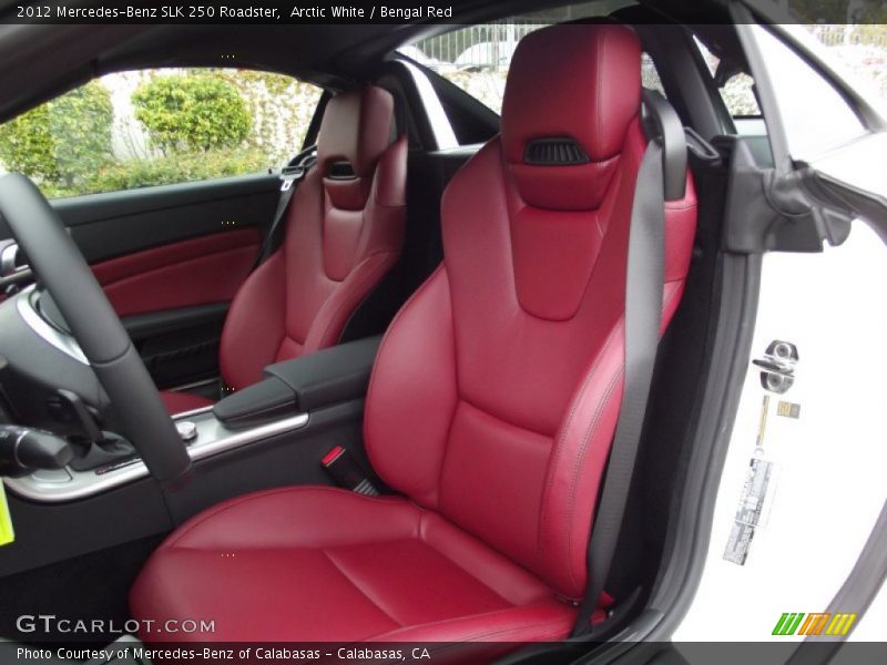  2012 SLK 250 Roadster Bengal Red Interior