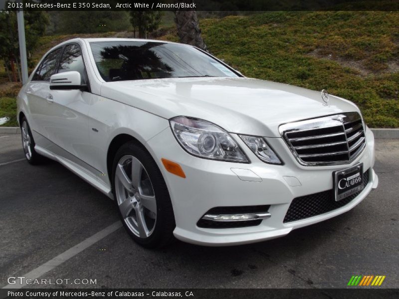 Arctic White / Almond/Black 2012 Mercedes-Benz E 350 Sedan