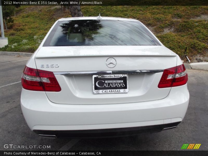 Arctic White / Almond/Black 2012 Mercedes-Benz E 350 Sedan