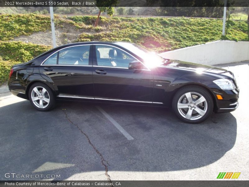 Black / Black 2012 Mercedes-Benz S 550 Sedan