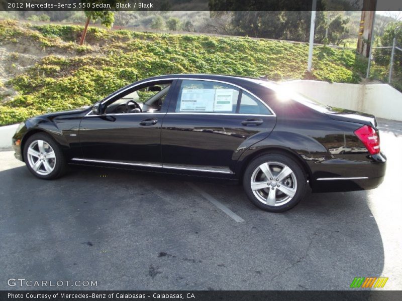 Black / Black 2012 Mercedes-Benz S 550 Sedan