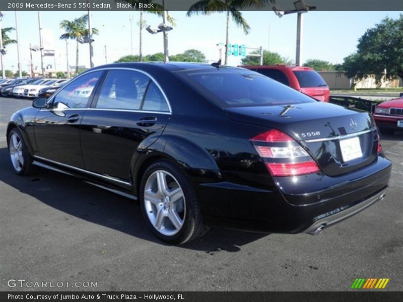 Black / Black 2009 Mercedes-Benz S 550 Sedan