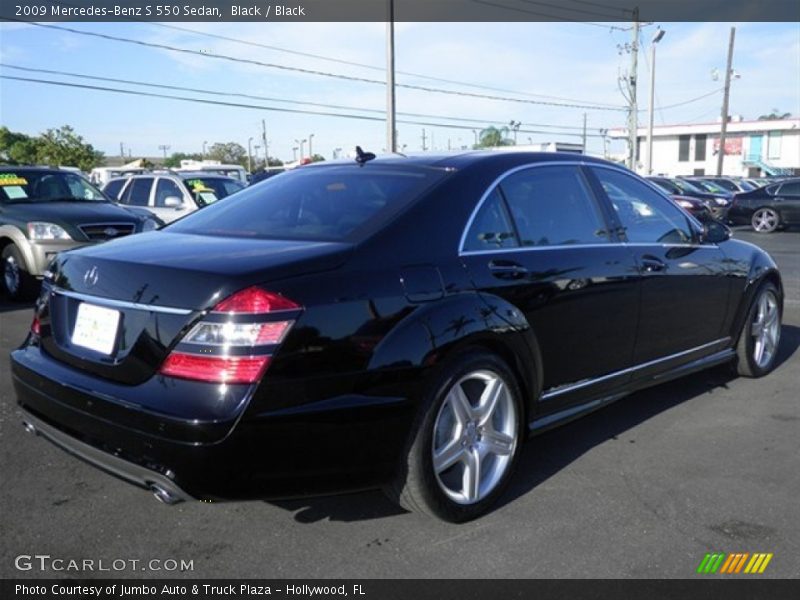 Black / Black 2009 Mercedes-Benz S 550 Sedan