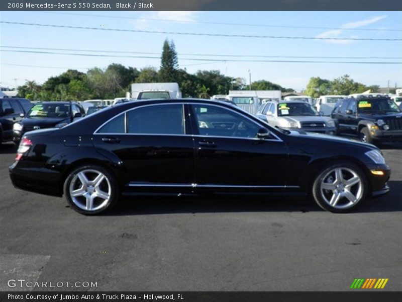 Black / Black 2009 Mercedes-Benz S 550 Sedan