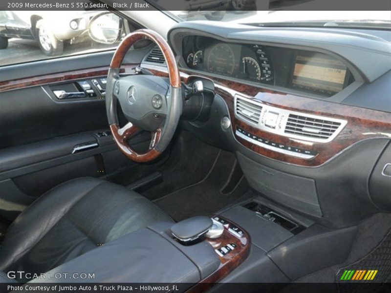 Black / Black 2009 Mercedes-Benz S 550 Sedan