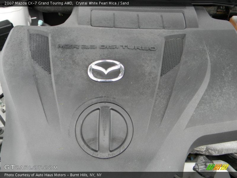 Crystal White Pearl Mica / Sand 2007 Mazda CX-7 Grand Touring AWD
