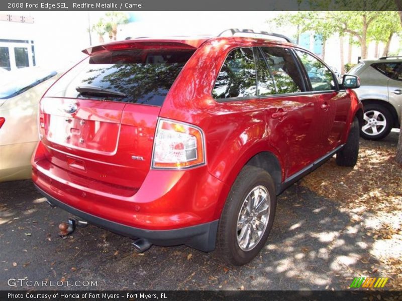 Redfire Metallic / Camel 2008 Ford Edge SEL