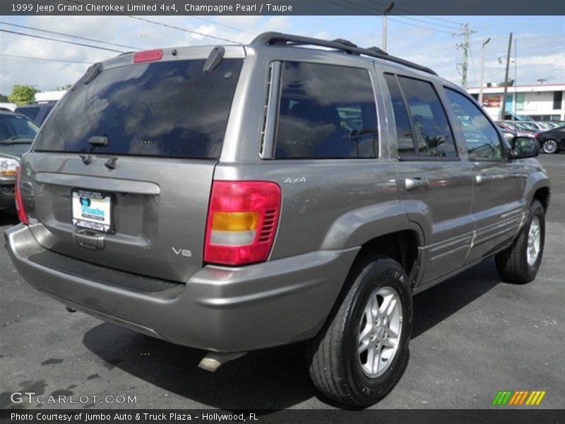 Champagne Pearl / Taupe 1999 Jeep Grand Cherokee Limited 4x4