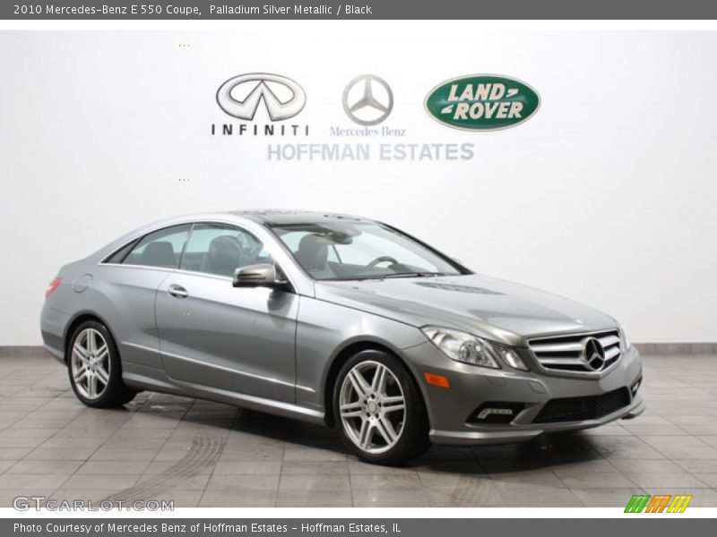 Palladium Silver Metallic / Black 2010 Mercedes-Benz E 550 Coupe