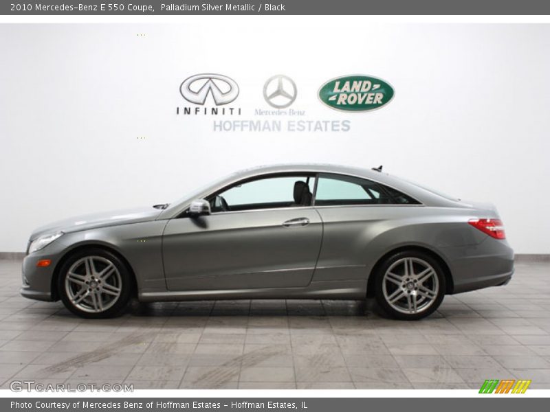 Palladium Silver Metallic / Black 2010 Mercedes-Benz E 550 Coupe