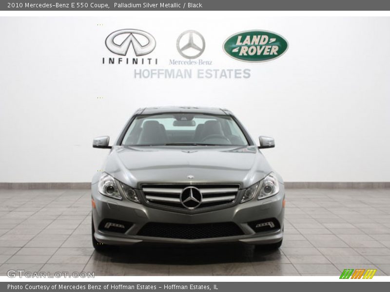 Palladium Silver Metallic / Black 2010 Mercedes-Benz E 550 Coupe