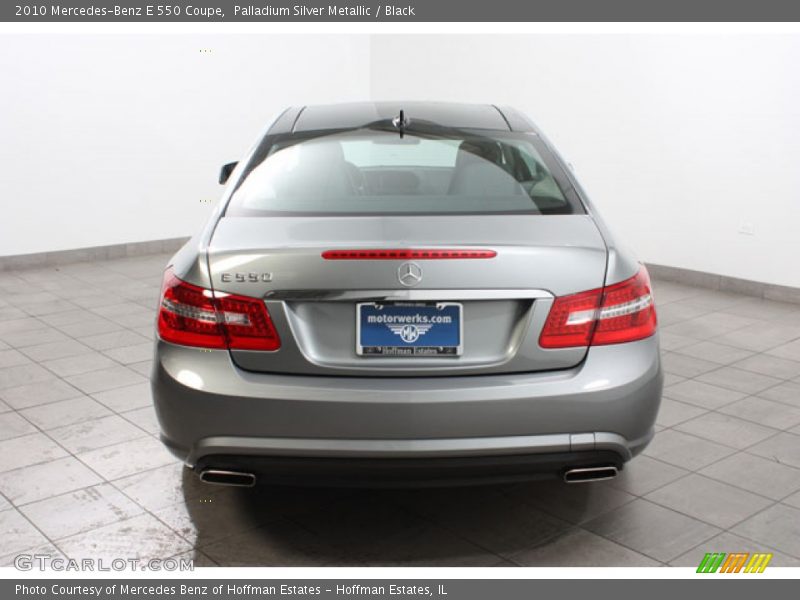 Palladium Silver Metallic / Black 2010 Mercedes-Benz E 550 Coupe