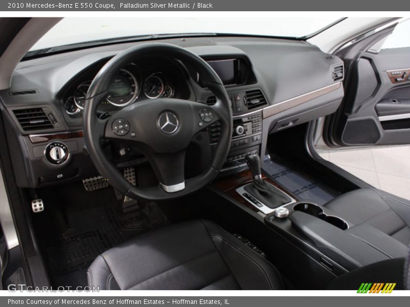 Palladium Silver Metallic / Black 2010 Mercedes-Benz E 550 Coupe