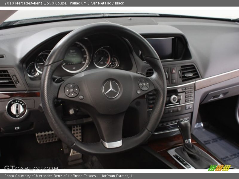 Palladium Silver Metallic / Black 2010 Mercedes-Benz E 550 Coupe