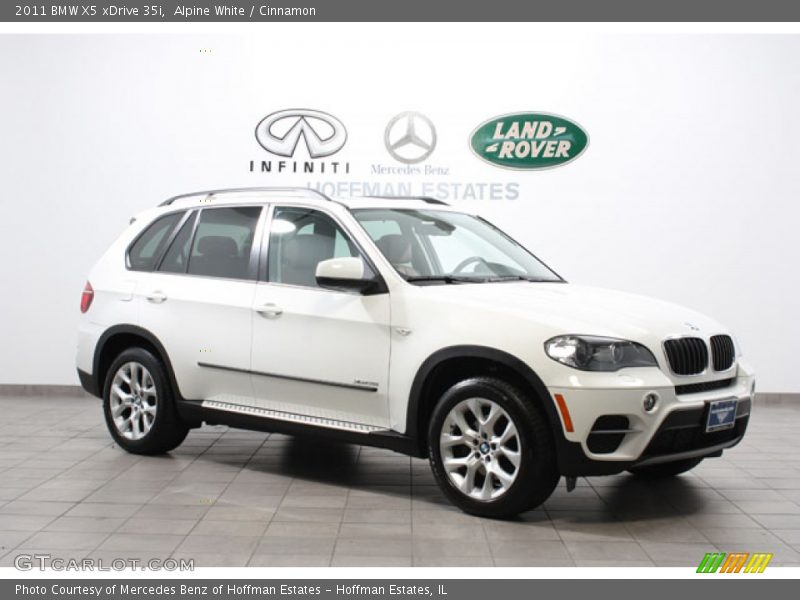 Alpine White / Cinnamon 2011 BMW X5 xDrive 35i