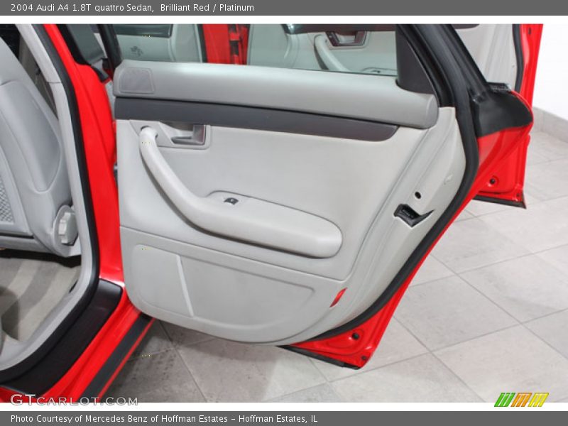 Brilliant Red / Platinum 2004 Audi A4 1.8T quattro Sedan