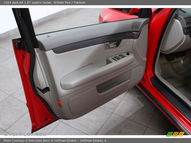 Brilliant Red / Platinum 2004 Audi A4 1.8T quattro Sedan